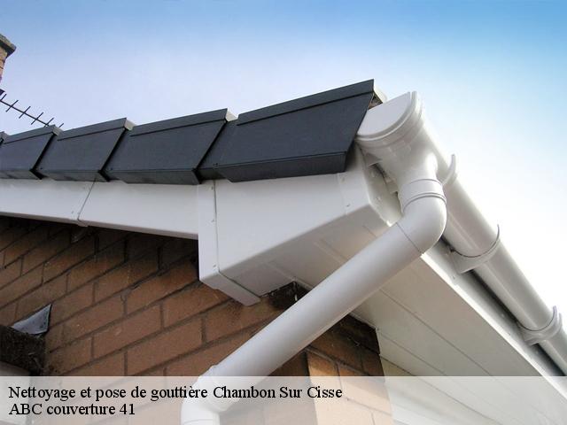 Nettoyage et pose de gouttière  chambon-sur-cisse-41190 ABC couverture 41