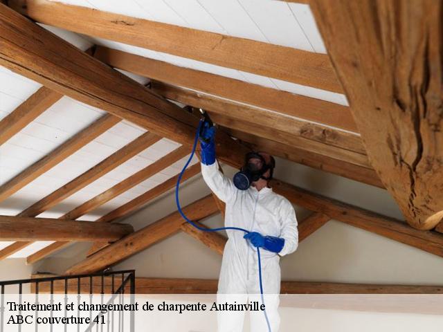 Traitement et changement de charpente autainville-41240 ABC couverture 41