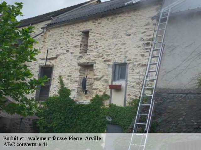 Enduit et ravalement fausse Pierre   arville-41170 ABC couverture 41