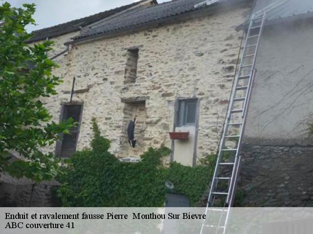 Enduit et ravalement fausse Pierre monthou-sur-bievre-41120 ABC couverture 41